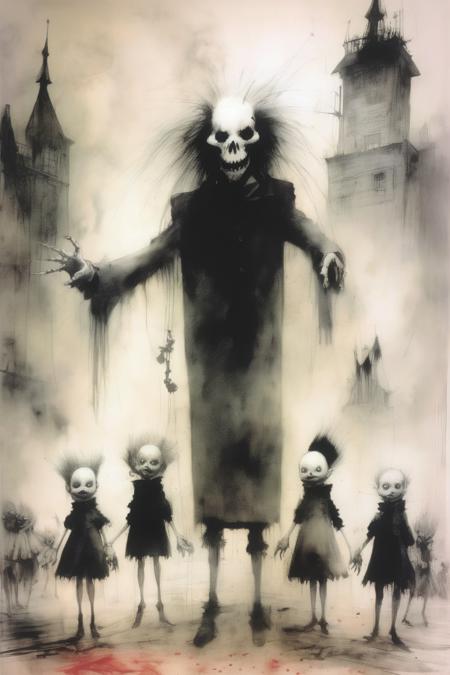 00018-897227973-_lora_Stephen Gammell Style_1_Stephen Gammell Style - The bourgeoisie and the proletariat. Stephen Gammell.png